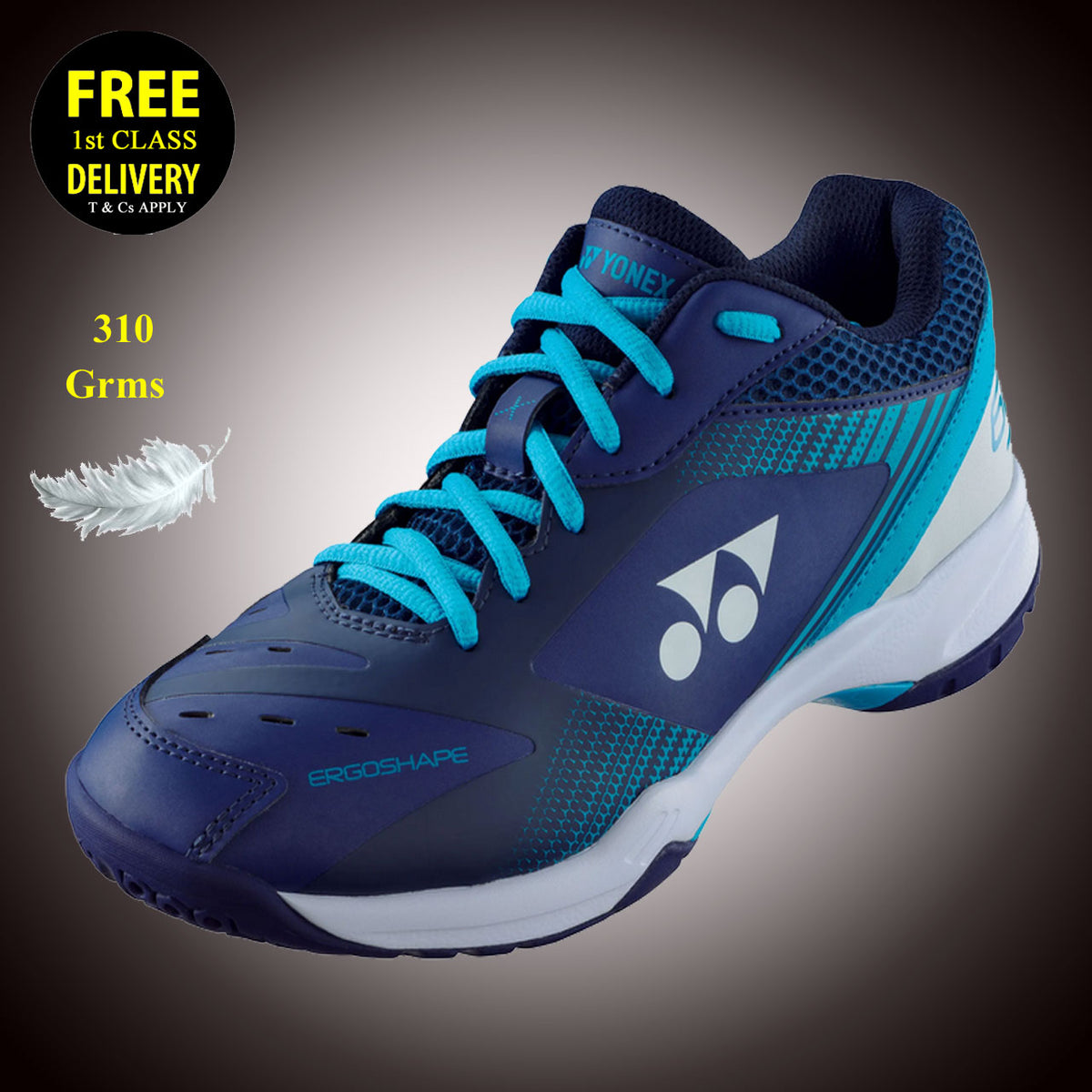 Yonex Power Cushion 65X3 SHB65X3MEX Badminton Shoes Mens (Navy Blue)