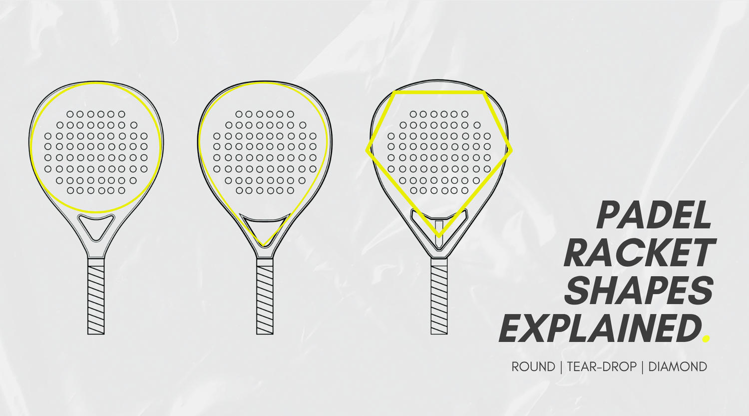 Padel Racket Shapes Explained: Round vs Teardrop vs Diamond UK