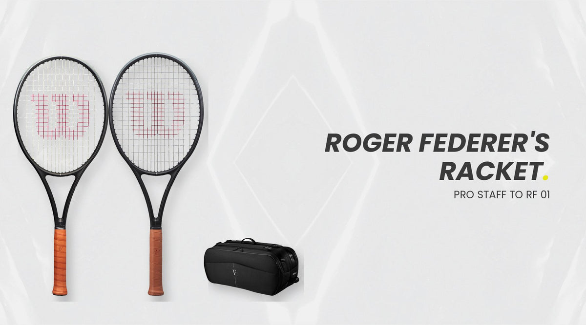 Wilson RF 01 Pro Roger Federer tennis racket in black