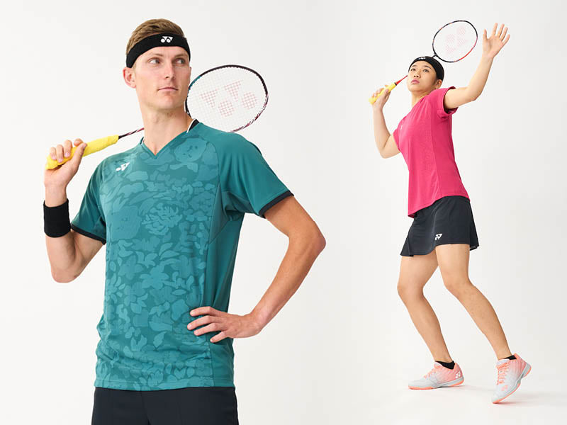 What tops are badminton players wearing at All England?
