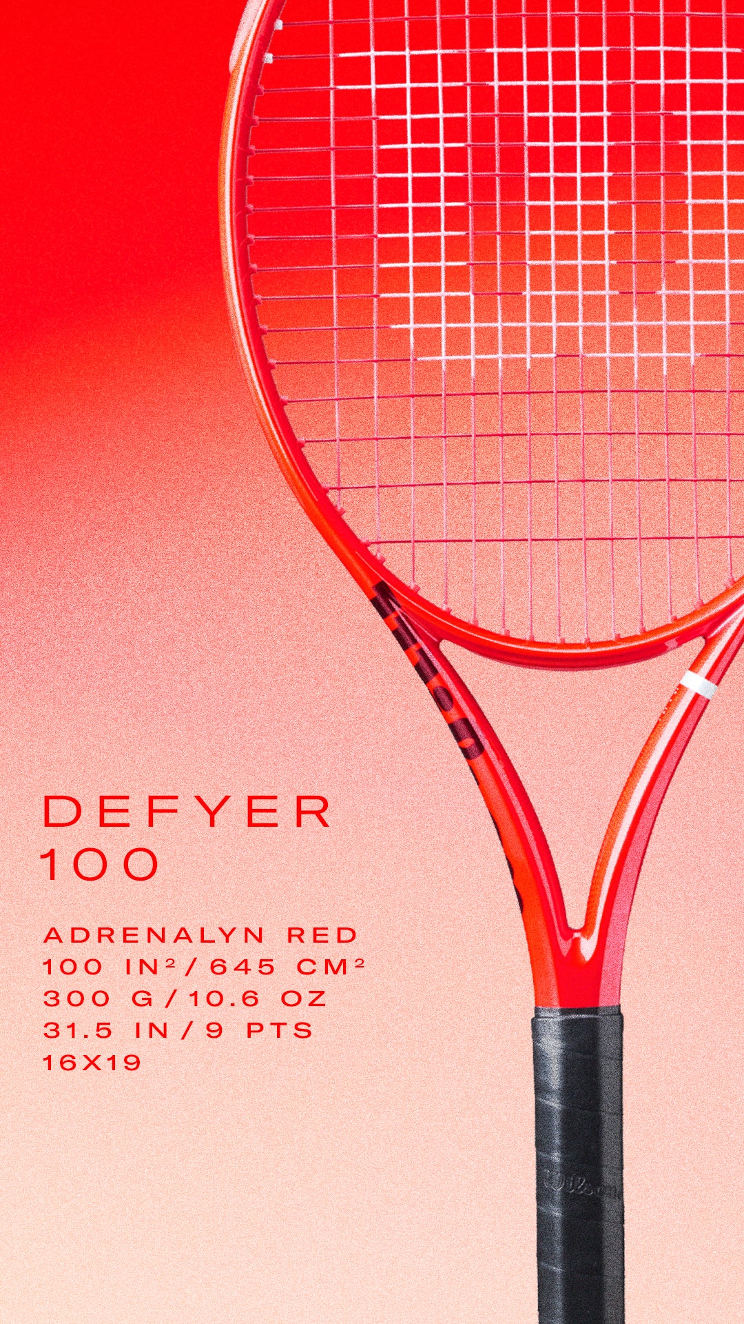 Wilson Defyer 100 specs