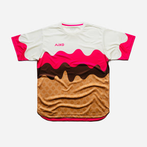 Aixo Sundae Mens T Shirt Vanilla Raspberry Chocolate