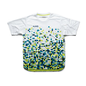 Aixo Pixel Mens T Shirt White