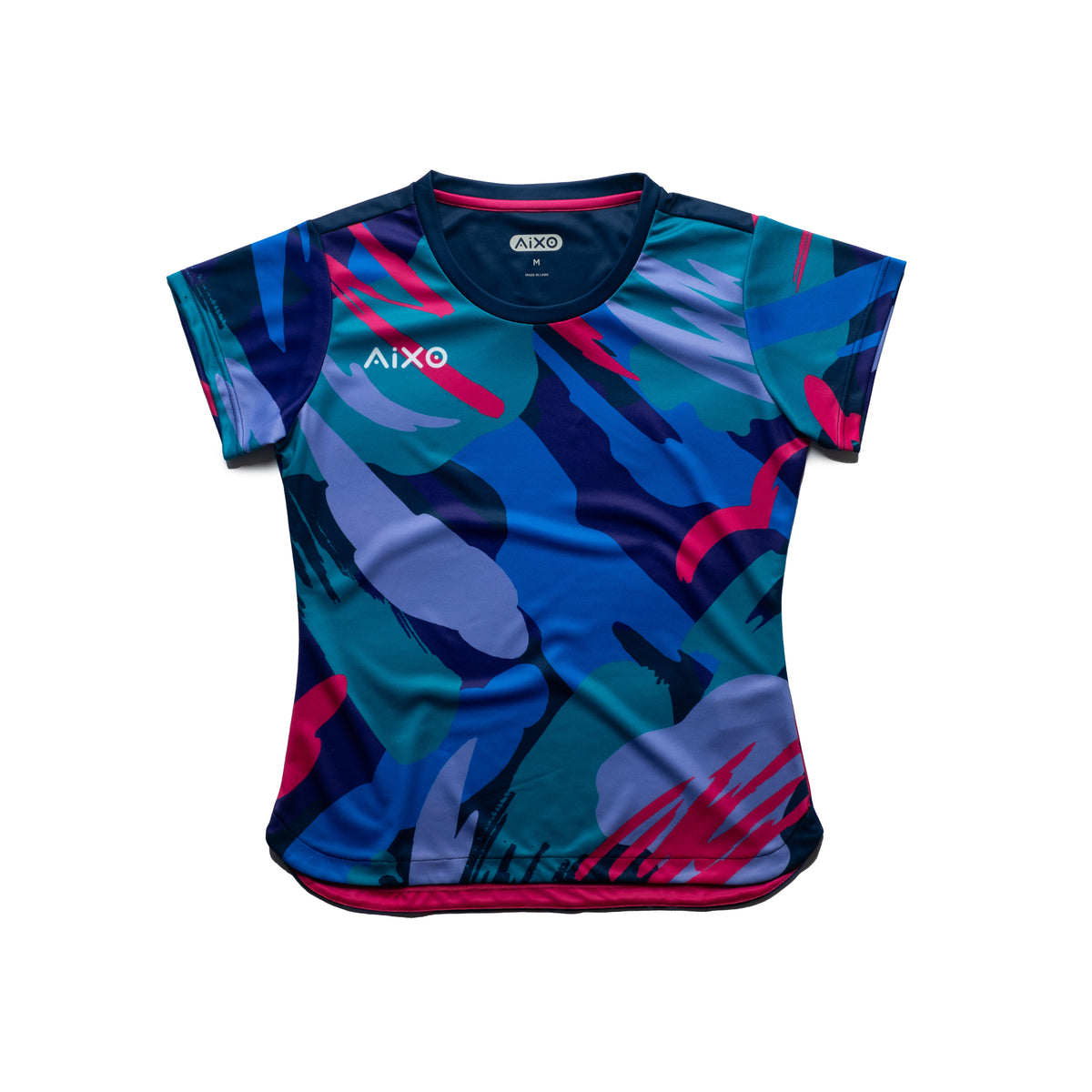 Aixo Abstract T-Shirt Womens (Multicolour Dark)