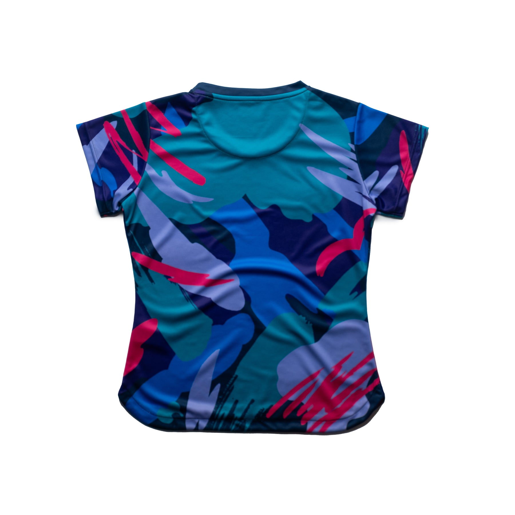 Aixo Abstract T-Shirt Womens (Multicolour Dark)