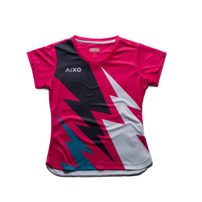 Aixo Bolt T-Shirt Womens (Pink)