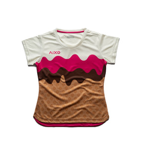 Aixo Sundae Womens T Shirt Vanilla Raspberry Chocolate