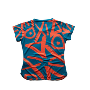 Aixo Tagged Womens T Shirt Teal