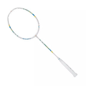 Li-Ning AxForce Junior Badminton Racket - White/Black