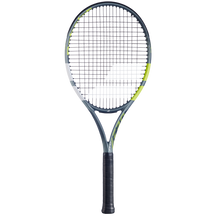 Babolat Evo Aero 2026 Tennis Racket Strung - Grey/Yellow Grey Yellow Tennis Rackets Babolat
