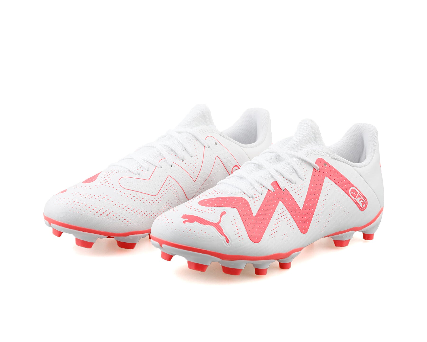 PUMA Future Play FG/AG Football Boots Men – Puma White/Fire Orchid