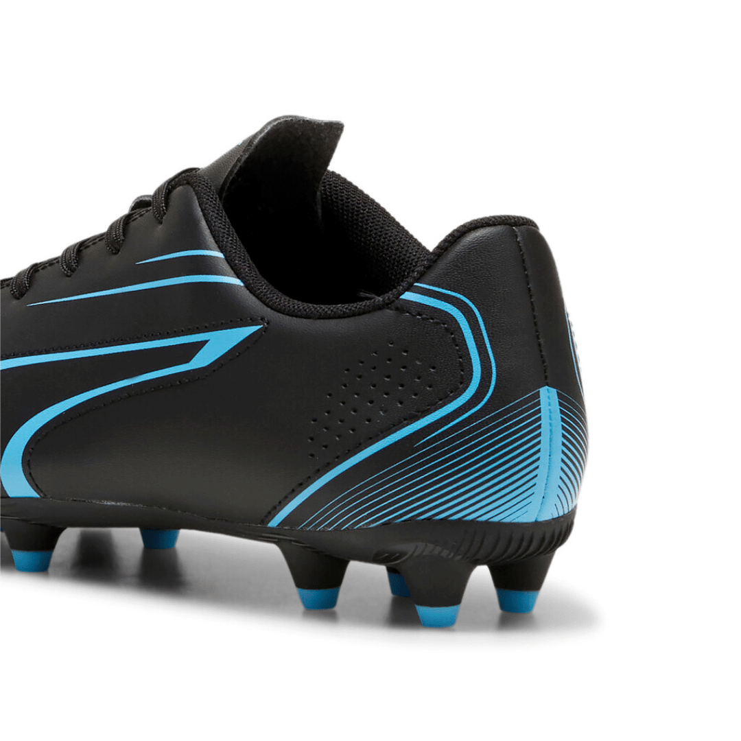 Puma Vitoria FG/AG Football Boots Junior - Puma Black/Luminous Blue shoes Puma