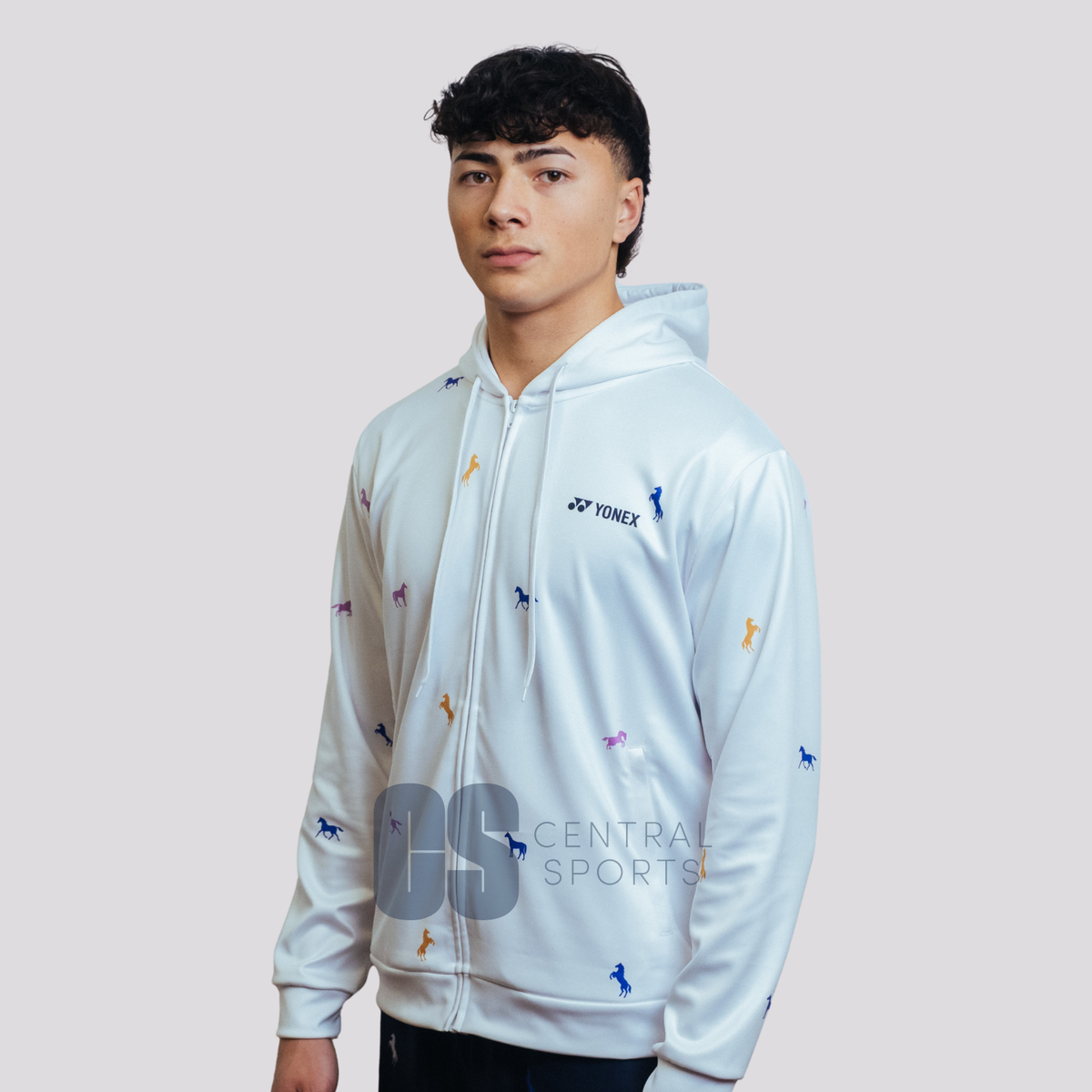 Pre-Order Yonex Heavenly Rider – Unisex Zip Hoodie (White) Yonex CNY2026 Zip Hood Sweat A Unisex