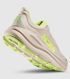 Hoka Bondi 9 Running Shoe Men - Grout/Neon Yuzu Running Shoes Hoka