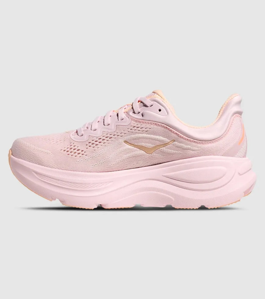 Hoka Bondi 9 Running Shoe Women - Lilac Cream/Tangerine Glow Running Shoes Hoka