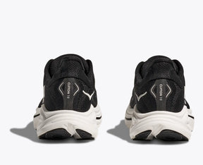 Hoka Clifton 10 Running Shoe Wide Men - Black/White Running Shoes Hoka