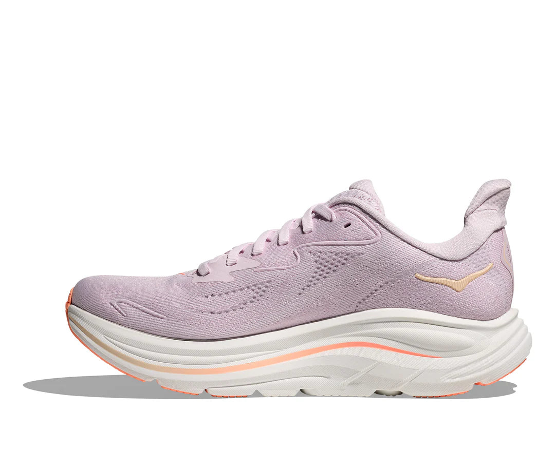 Hoka Clifton 10 Running Shoe Women - Lilac Cream/Tangerine Glow Running Shoes Hoka