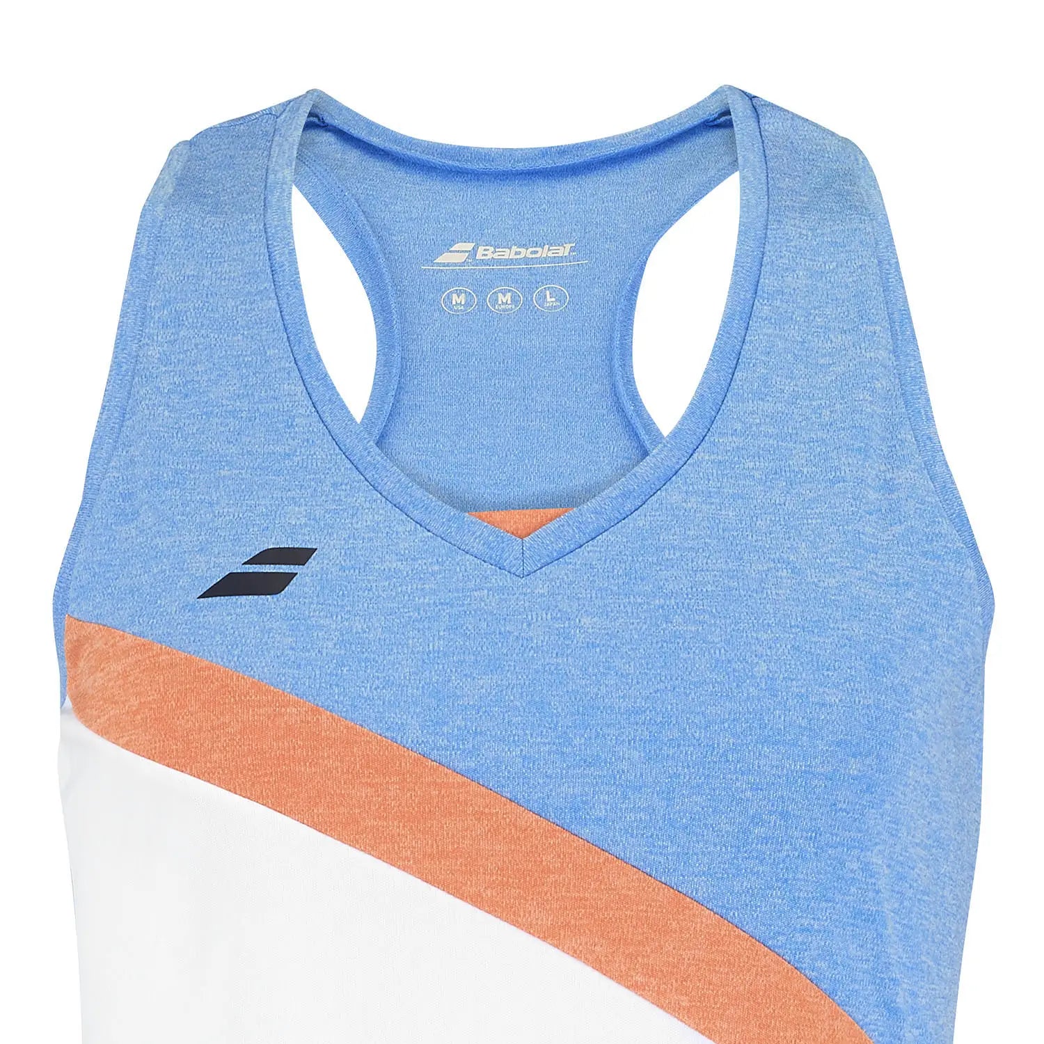 Babolat Play Tank Top Women - White/Blue Clothing Babolat