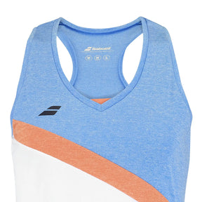 Babolat Play Tank Top Women - White/Blue Clothing Babolat