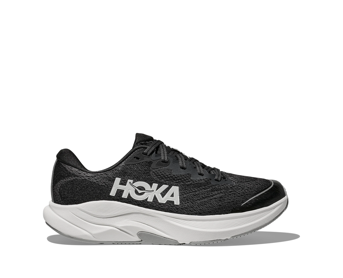 Hoka Rincon 4 Big Kids Running Shoe - Black/White Black White Running Shoes Hoka