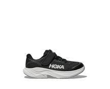 Hoka Rincon 4 Little Kids Shoe - Black/White Black White Running Shoes Hoka