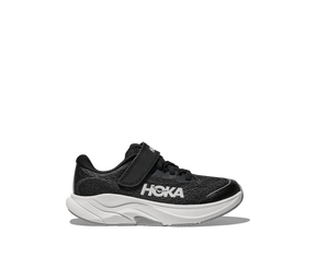 Hoka Rincon 4 Little Kids Shoe - Black/White Black White Running Shoes Hoka
