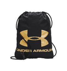 UA Ozsee Sackpack 1240539 Black Metallic Gold Backpack Under Armour