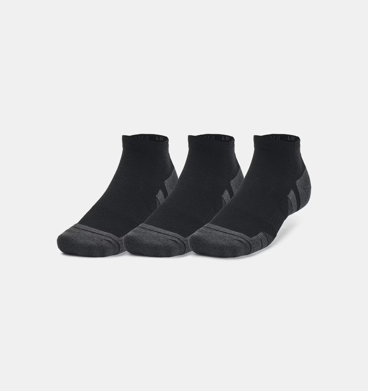Under Armour Performance Tech 3pack Low Socks 1379503 Black Jet Gray Clearance Flash