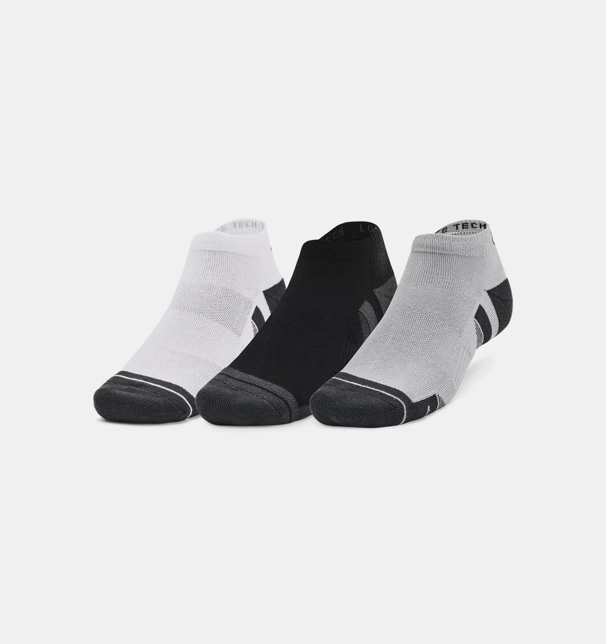 Under Armour Performance Tech 3pack Low Socks 1379503 011 Mod Gray White Clearance Flash