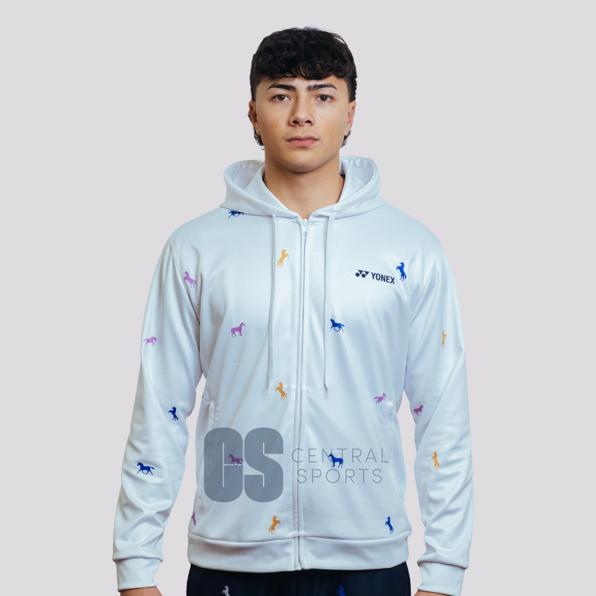 Pre-Order Yonex Heavenly Rider – Unisex Zip Hoodie (White) Yonex CNY2026 Zip Hood Sweat A Unisex