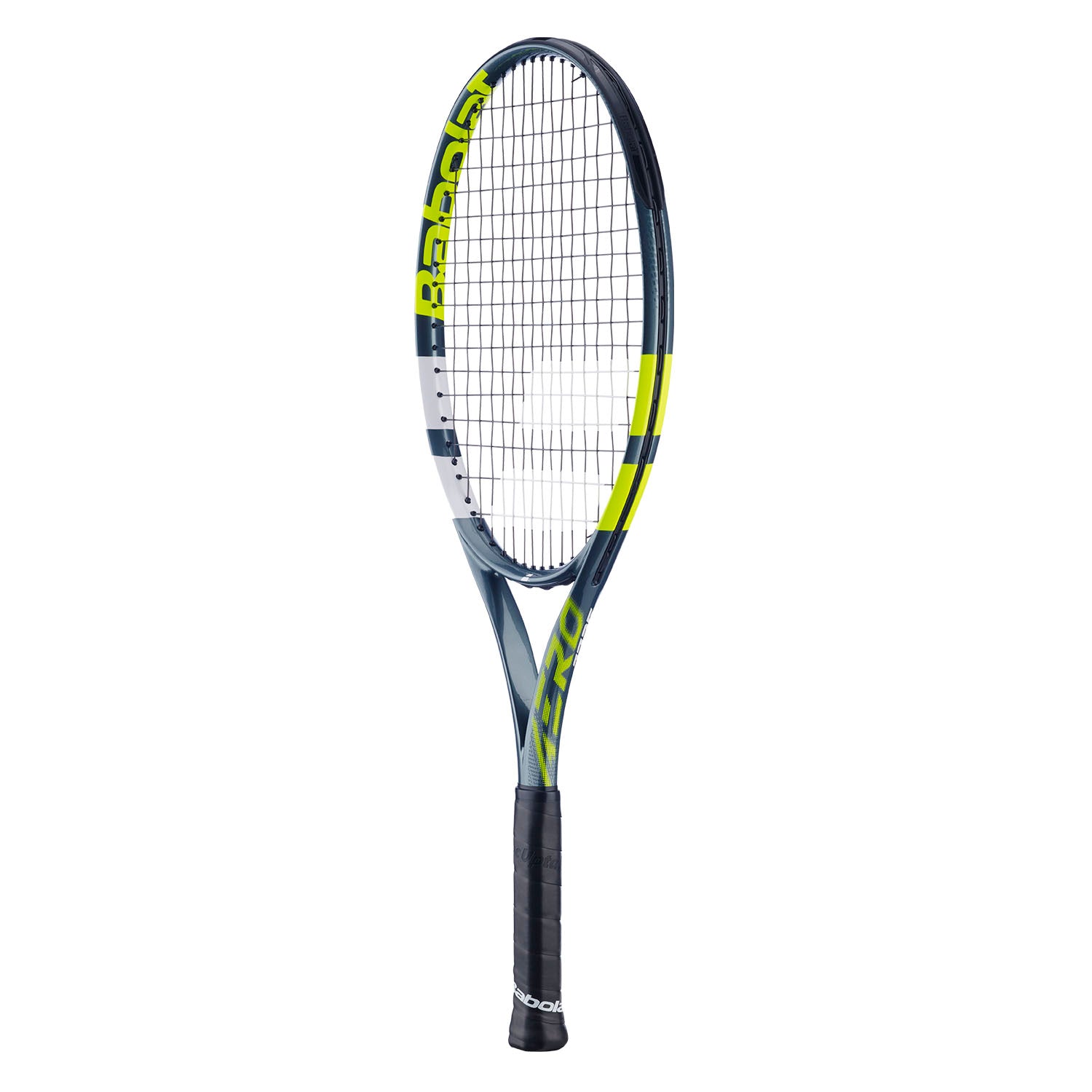 Babolat Aero Junior 25 2026 Tennis Racket Strung - Grey/Yellow Tennis Rackets Babolat