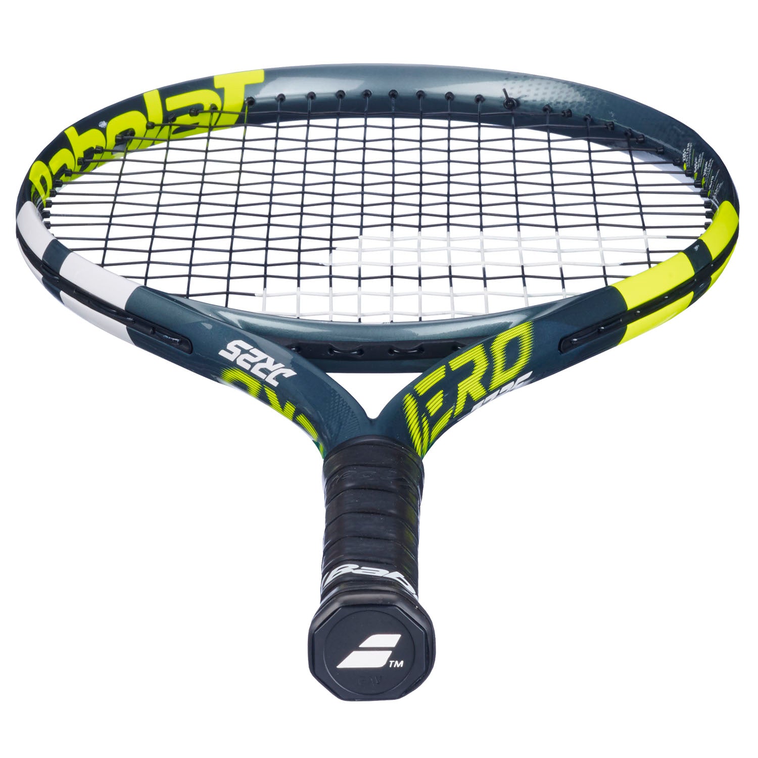 Babolat Aero Junior 25 2026 Tennis Racket Strung - Grey/Yellow Tennis Rackets Babolat