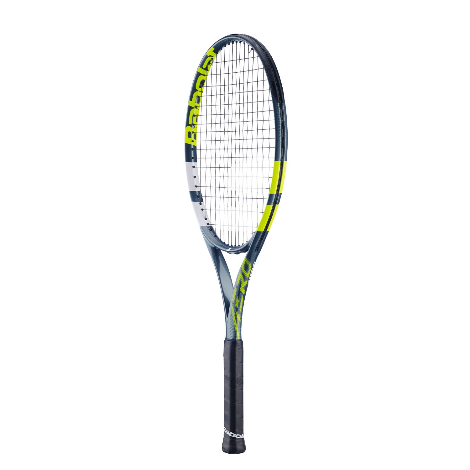 Babolat Aero Junior 26 2026 Tennis Racket Strung - Grey/Yellow Tennis Rackets Babolat
