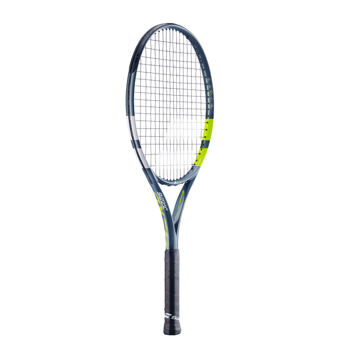 Babolat Aero Junior 26 2026 Tennis Racket Strung - Grey/Yellow Tennis Rackets Babolat