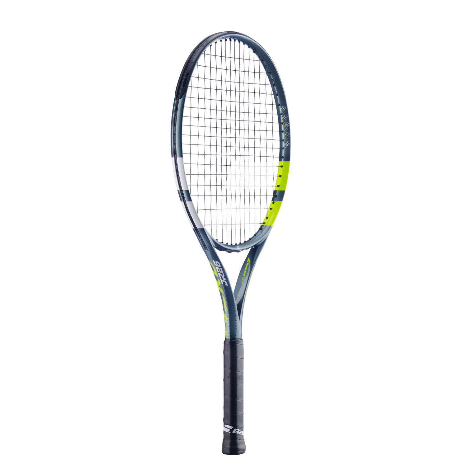 Babolat Aero Junior 26 2026 Tennis Racket Strung - Grey/Yellow Tennis Rackets Babolat