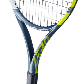 Babolat Aero Junior 26 2026 Tennis Racket Strung - Grey/Yellow Tennis Rackets Babolat