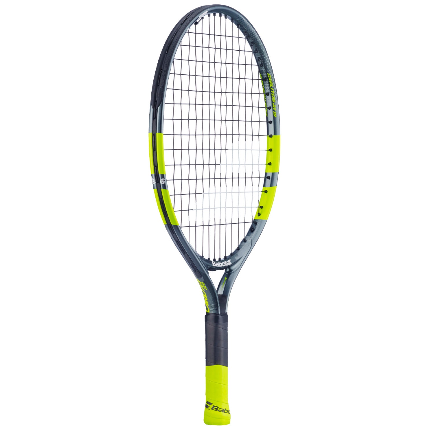 Babolat Carlitos Junior 21 2026 Tennis Racket Strung - Grey/Yellow 140522 by Babolat