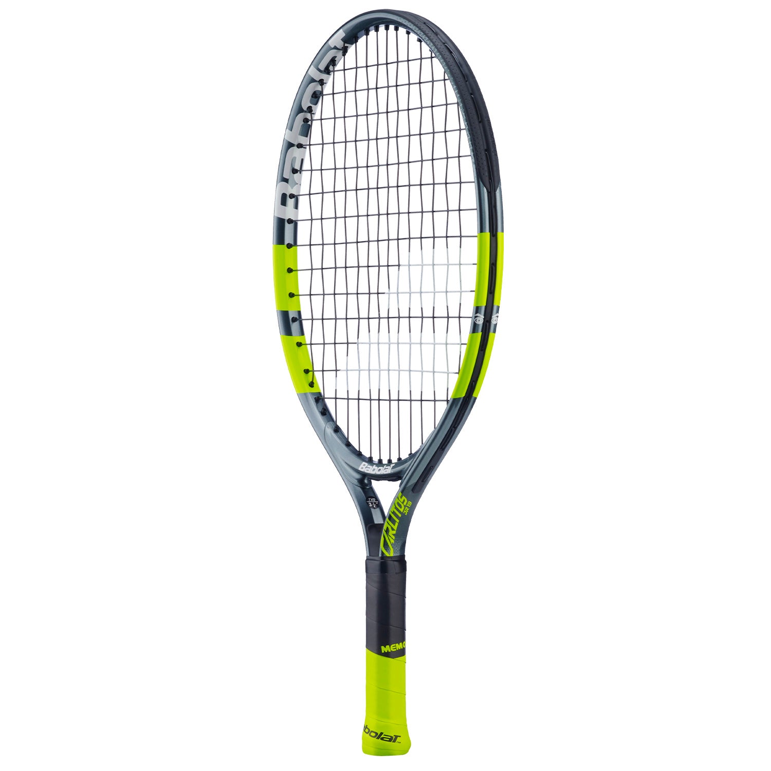 Babolat Carlitos Junior 21 2026 Tennis Racket Strung - Grey/Yellow 140522 by Babolat