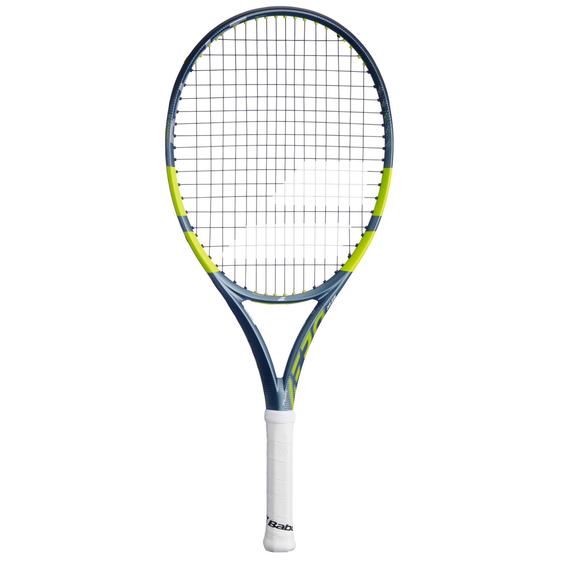 Babolat Pure Aero Junior 25 2026 Tennis Racket - Grey/Yellow Grey Yellow 25" Tennis Rackets Babolat