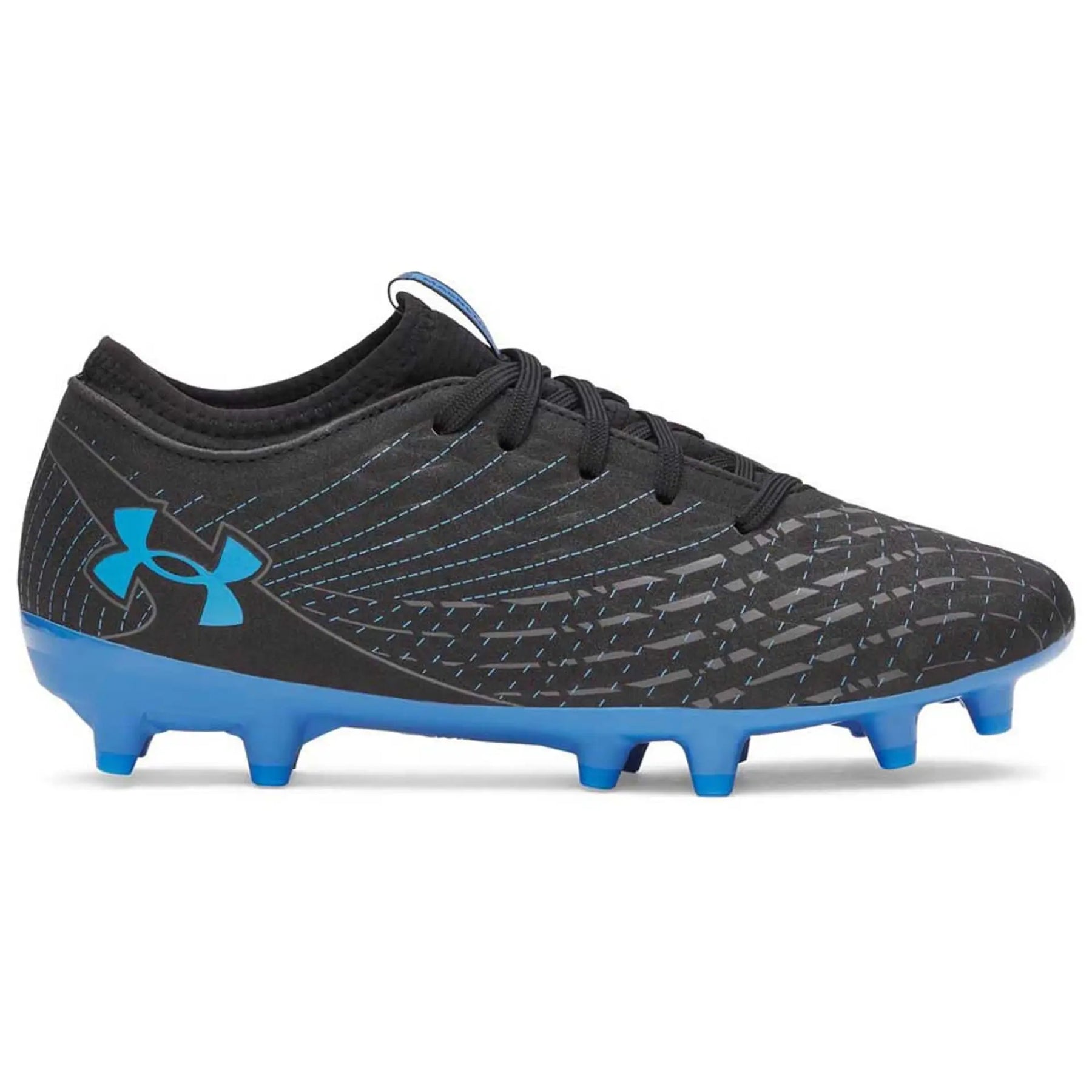 Under Armour Magnetico Select 5 FG Football Shoe Unisex - Black/Blue