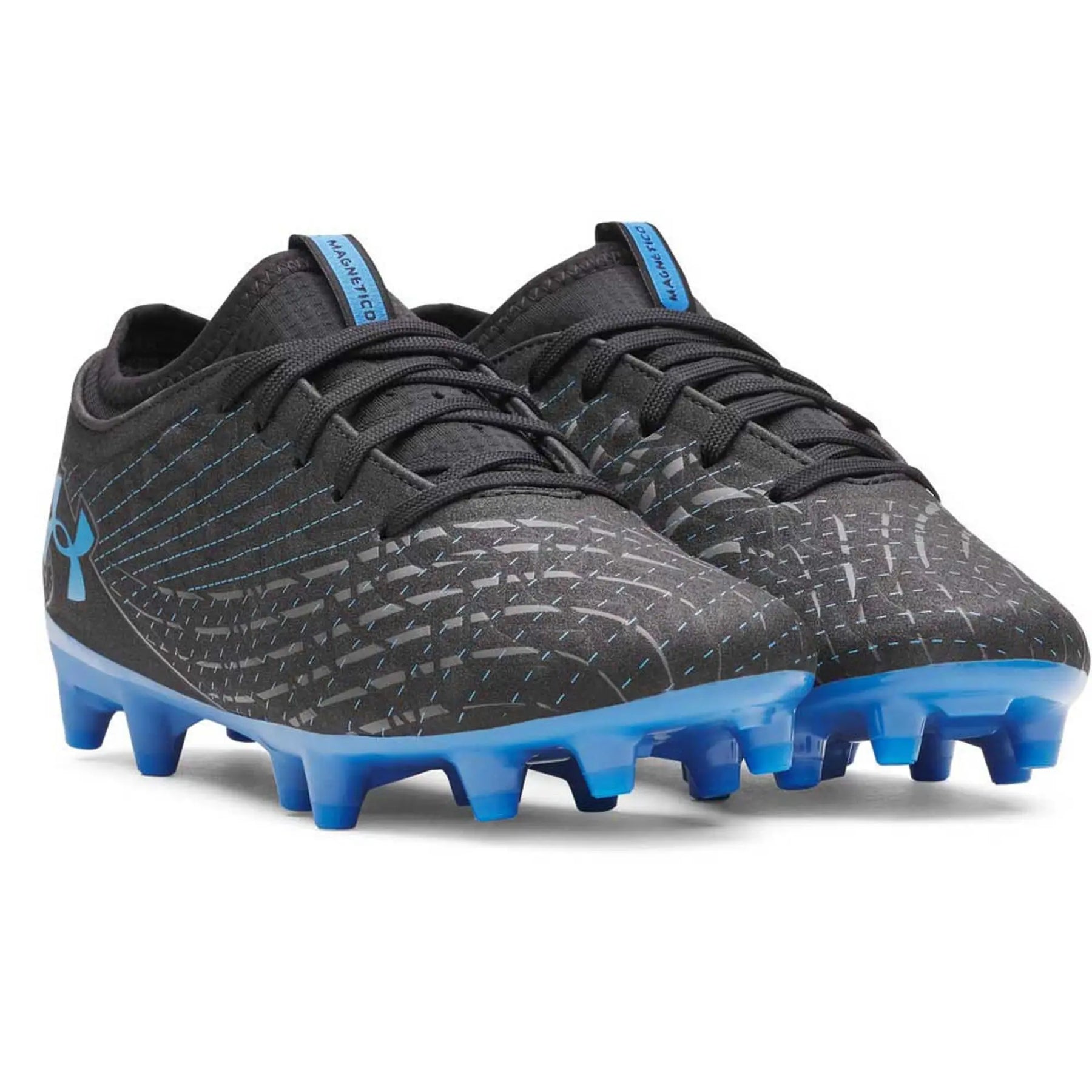 Under Armour Magnetico Select 5 FG Football Shoe Unisex - Black/Blue