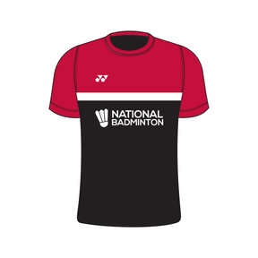 National Badminton Yonex T006 Power Crew Neck T-Shirt Men - Red
