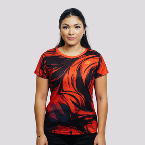 Yonex Crimson Spirit – Women’s Performance Shirt (Rich Red) Yonex CNY2026 TT B Women Rich Red Clothing Yonex