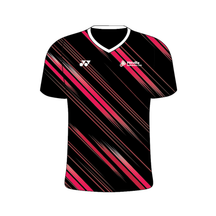 Yonex Kit T001 Pitville Badminton Club Turbo V Neck Junior - Black/Red/White by Yonex Teamwear