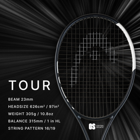 Head Speed Tour 2026 Tennis Racquet Strung - Black/White SP26 Tennis Rackets Head