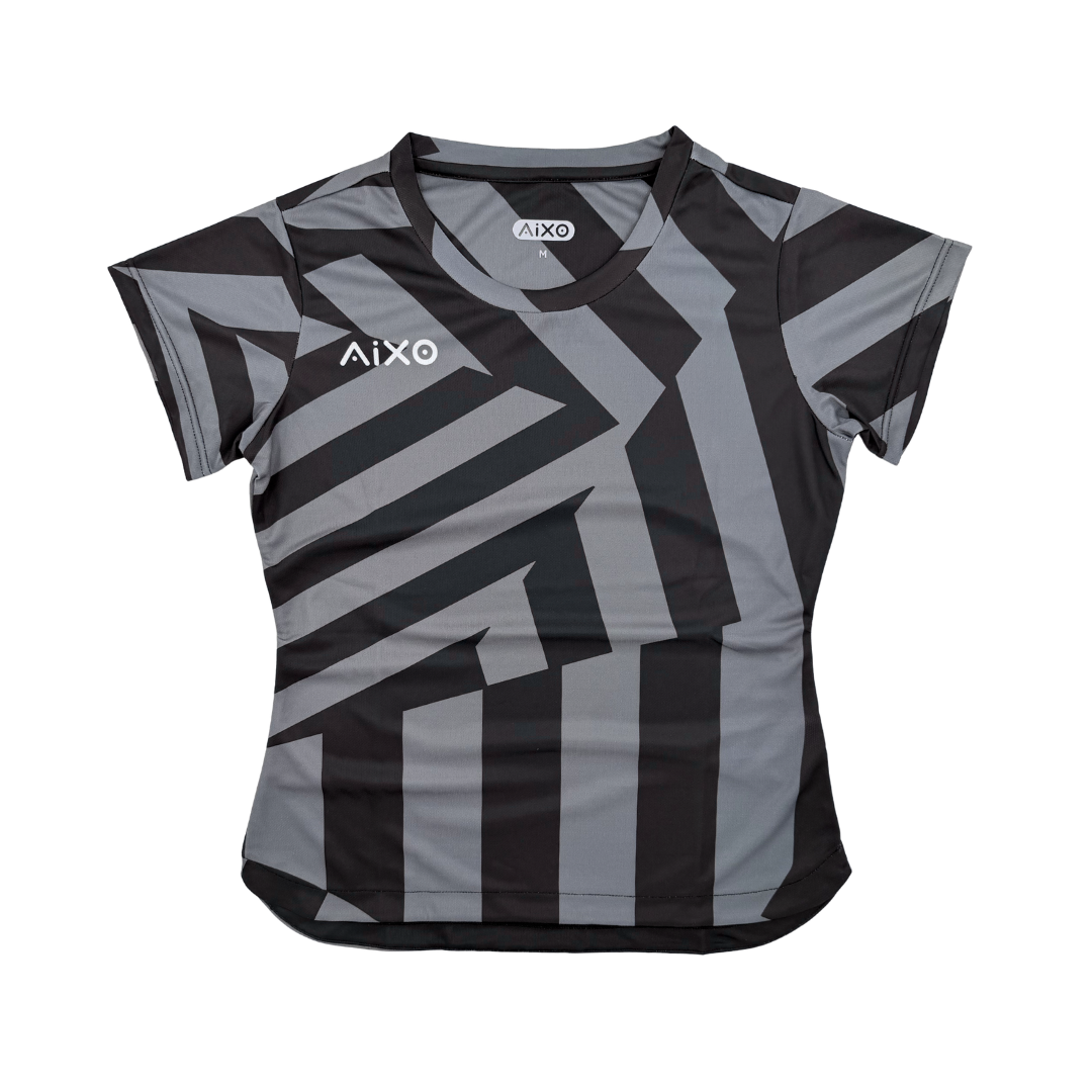 AIXO Chaos Camo Womens T-Shirt - Slate by Aixo
