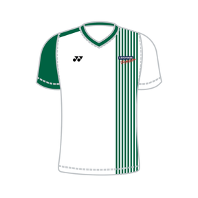 Yonex Kit Teamwear T009 Leighway Badminton Club Time T-Shirt V Neck Women - White/Forest