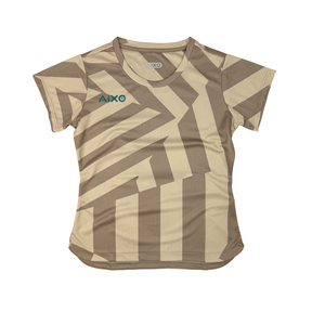AIXO Chaos Camo Womens T-Shirt - Stone by Aixo