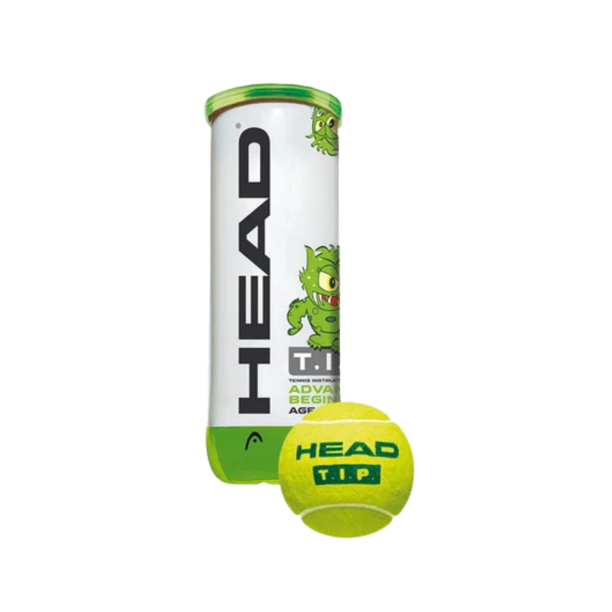 Head T.I.P Green (3 ball tube) One Size GREEN Tennis Balls Head
