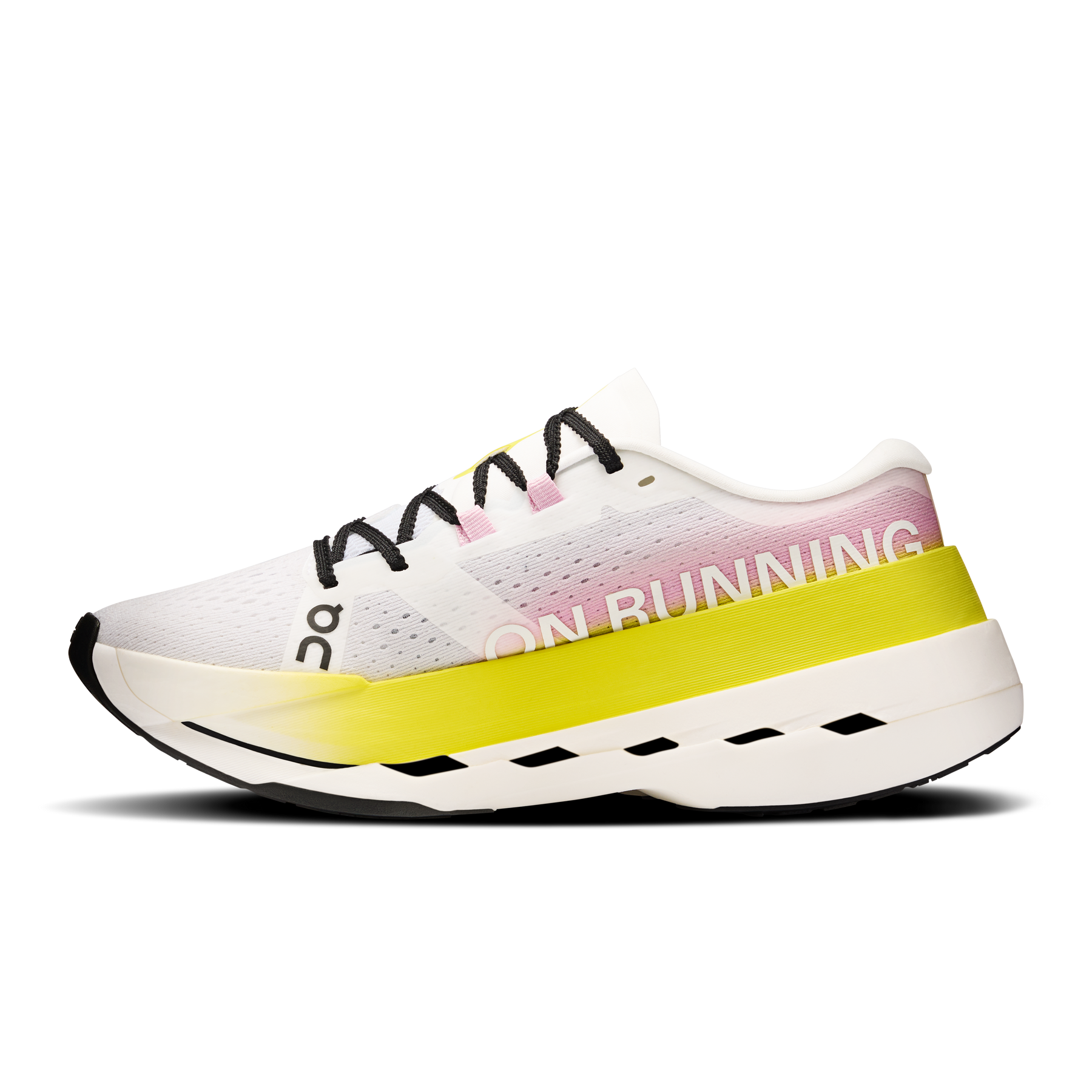 On Running Cloudboom Max Running Shoe Women - White/Yellow Running Shoes On Running
